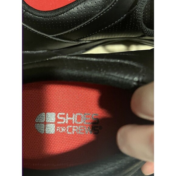 Shoes for Crews Woman’s 9 Liberty Sneakers Black Lace Up For Serving Or Working - Picture 2 of 9